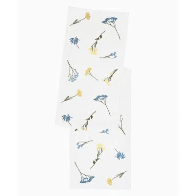 Lenox Wildflower All-over Runner In Blue