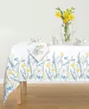 Lenox Wildflower Border Rectangular Tablecloth, 60" X 102" In Blue,white