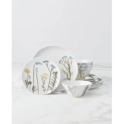 Lenox Wildflowers 12 - Piece Dinnerware Set In White,brown,blue,yellow