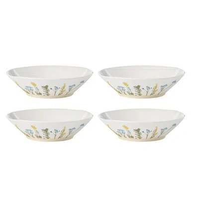 Lenox Wildflowers 8" Pasta Bowls, S/4 In White