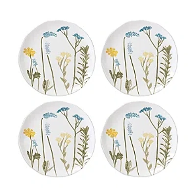 Lenox Wildflowers Accent Plates, Set Of 4 In White