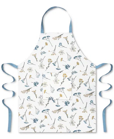Lenox Wildflowers All-over Apron In Blue,white