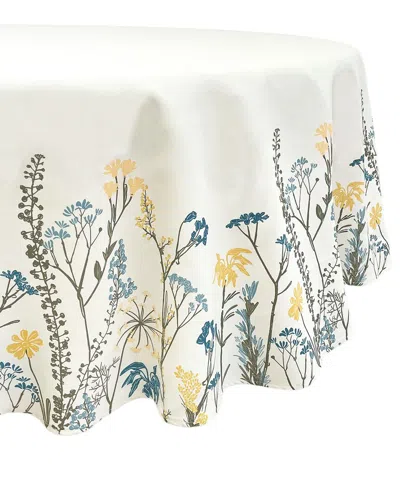 Lenox Wildflowers Border Tablecloth In White
