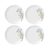 Lenox Wildflowers Dinner Plates, Set Of 4 In White