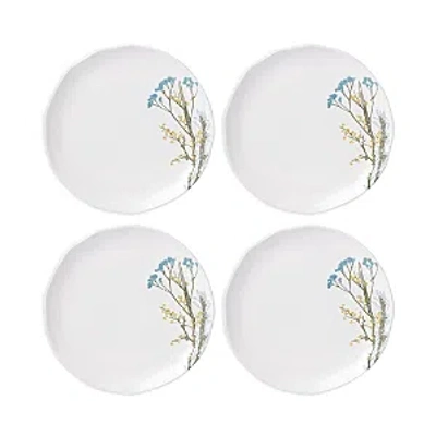 Lenox Wildflowers Dinner Plates, Set Of 4 In White
