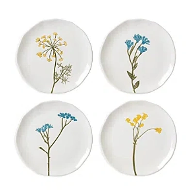 Lenox Wildflowers Tidbit Plates, Set Of 4 In White