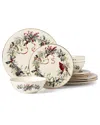 Lenox Winter Greetings 12pc Dinnerware Set In Multicolor