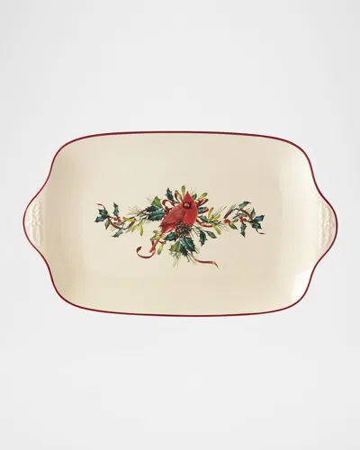 Lenox Winter Greetings Oversized Platter In Ivory