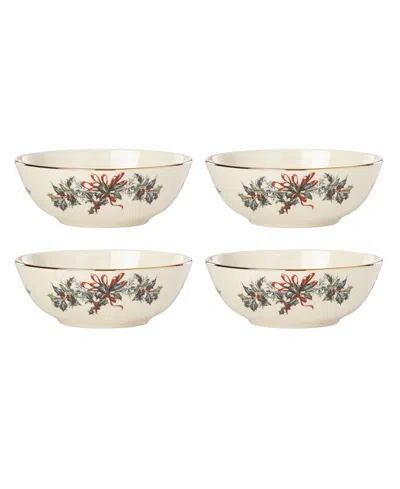 Lenox Winter Greetings Place Setting Bowls, Set Of 4 In Multi