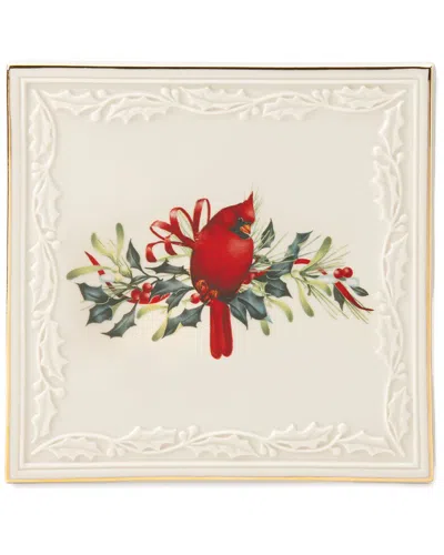 Lenox Winter Greetings Trivet In White