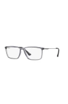 Lenscrafters 58mm Rectangle Optical Glasses In Black