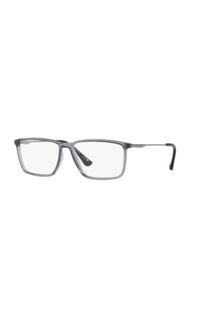 Lenscrafters 58mm Rectangle Optical Glasses In Black