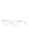 Lenscrafters 58mm Rectangle Optical Glasses In White