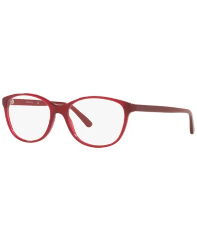 Lenscrafters Ec2008 Women's Cat Eye Eyeglasses In Opal Cherry