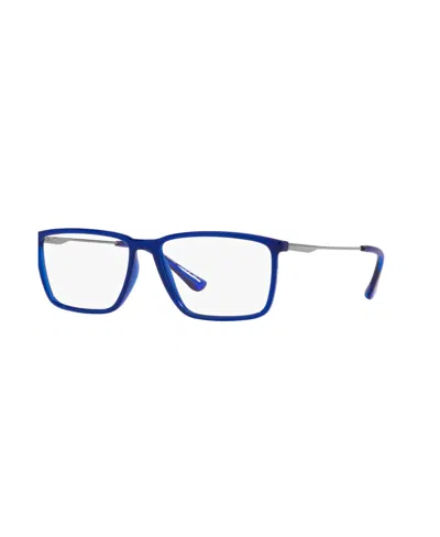 Lenscrafters Lens Crafters Men's Rectangle Eyeglasses, Ec3501 In Blue