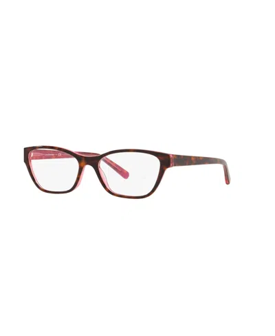 Lenscrafters Women's Square Eyeglasses, Ec2001 In Havana