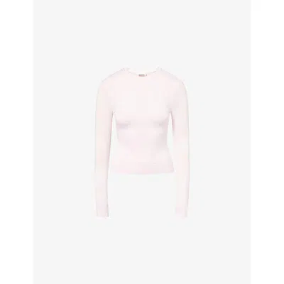 L.e.n.y. Womens Blossom Pink Vesper Long-sleeve Jersey Top