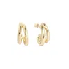 Leo & Luca Women's Gold Double Hoop Earrings In Gold