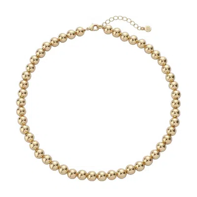 Leo & Luca Women's Gold Large Ball Necklace