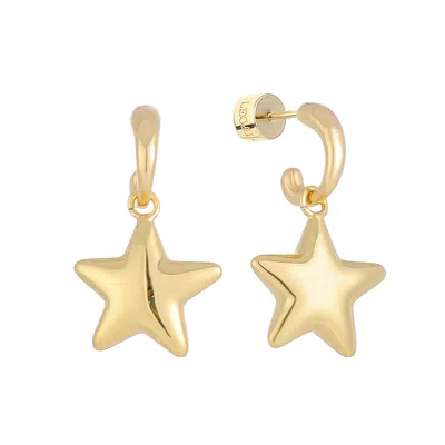 Leo & Luca Women's Gold Midnight Star Huggies