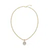 Leo & Luca Women's Gold Pear Drop Necklace In Gold