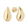 Leo & Luca Women's Gold Pillow Drop Earrings