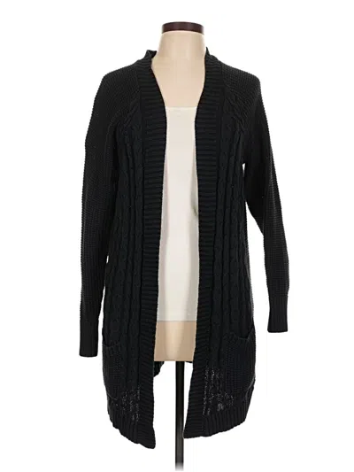 Pre-owned Leo & Nicole Cardigan Sweater In Black