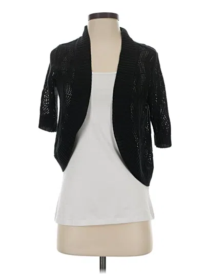 Pre-owned Leo & Nicole Cardigan Sweater In Black