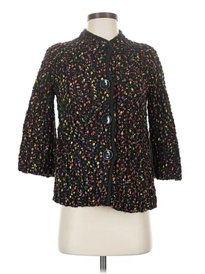 Pre-owned Leo & Nicole Cardigan Sweater In Black