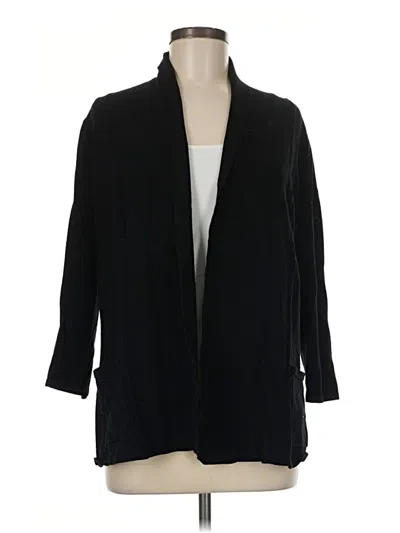 Pre-owned Leo & Nicole Cardigan Sweater In Black