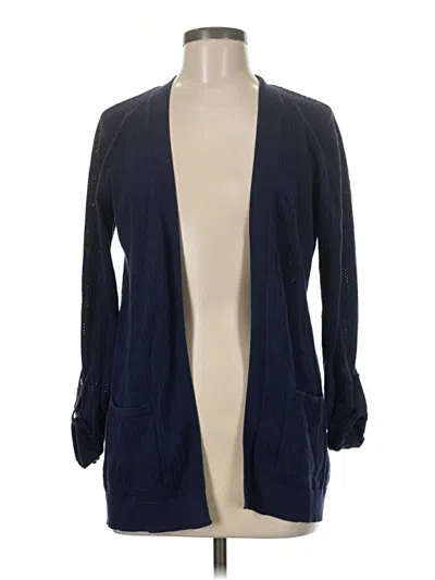 Pre-owned Leo & Nicole Cardigan Sweater In Blue