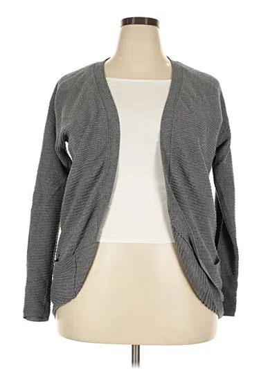 Pre-owned Leo & Nicole Cardigan Sweater In Gray