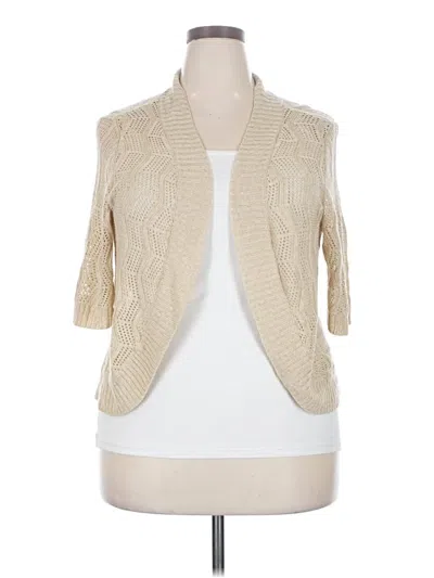 Pre-owned Leo & Nicole Cardigan Sweater In Ivory