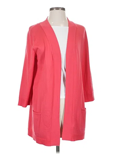 Pre-owned Leo & Nicole Cardigan Sweater In Pink