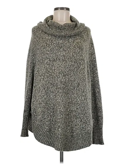 Pre-owned Leo & Nicole Poncho In Gray