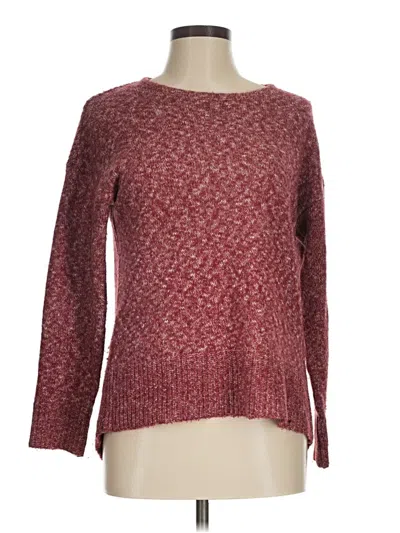 Pre-owned Leo & Nicole Pullover Sweater In Burgundy