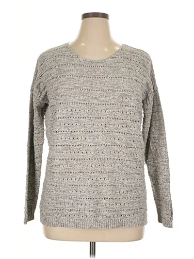 Pre-owned Leo & Nicole Pullover Sweater In Gray