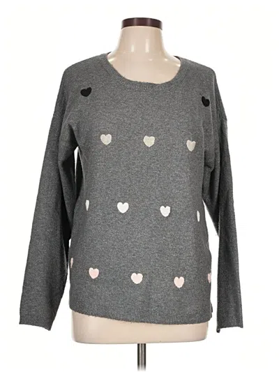 Pre-owned Leo & Nicole Pullover Sweater In Gray