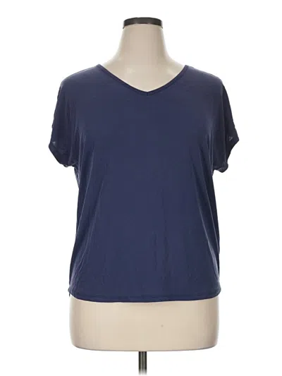 Pre-owned Leo & Nicole Short Sleeve T-shirt In Blue