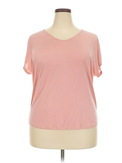 Pre-owned Leo & Nicole Short Sleeve T-shirt In Pink