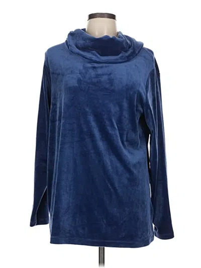 Pre-owned Leo & Nicole Turtleneck Sweater In Blue