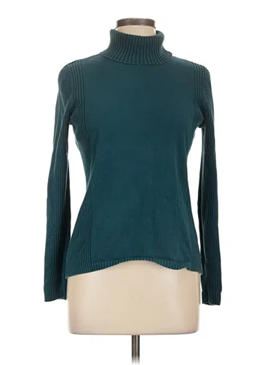 Pre-owned Leo & Nicole Turtleneck Sweater In Blue