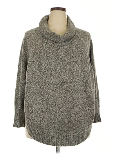 Pre-owned Leo & Nicole Turtleneck Sweater In Gray