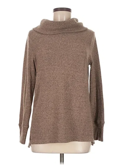 Pre-owned Leo & Nicole Turtleneck Sweater In Tan