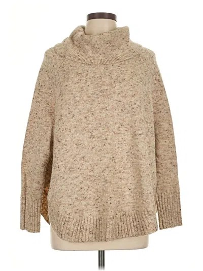 Pre-owned Leo & Nicole Turtleneck Sweater In Tan