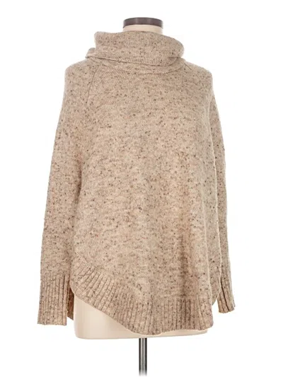 Pre-owned Leo & Nicole Turtleneck Sweater In Tan