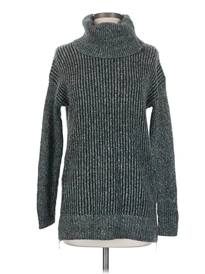 Pre-owned Leo & Nicole Turtleneck Sweater In Teal