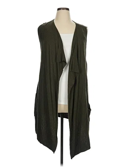 Pre-owned Leo & Nicole Vest In Green