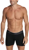 Leo By Leonisa Support Pouch Boxer Briefs, Single-pack In Black