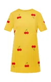 Leo Lin Alexa Embellished Crepe Mini Dress In Multi